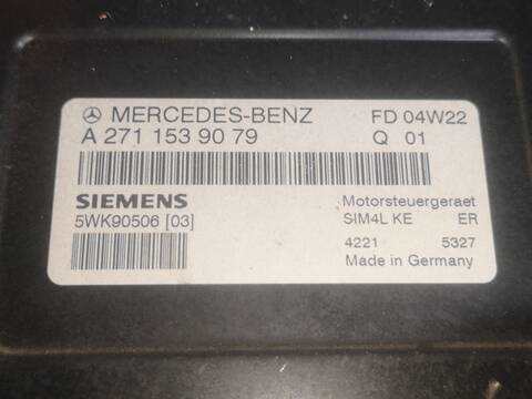Foto 2ª: Centralita Motor ECU Mercedes Clase C 160 271946 COUPE (2004)