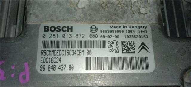 Centralita Motor ECU Peugeot 308 1.6 HDI
