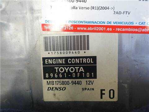 Foto 3ª: Centralita Motor ECU Toyota Corolla 2.2 D-4D 136CV 100KW [2AD-FTV] (2007)