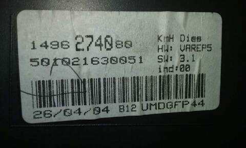 Foto 3ª: Cuadro de Instrumentos Peugeot 807 SR PACK 107CV 79KW [RHT] (2004)