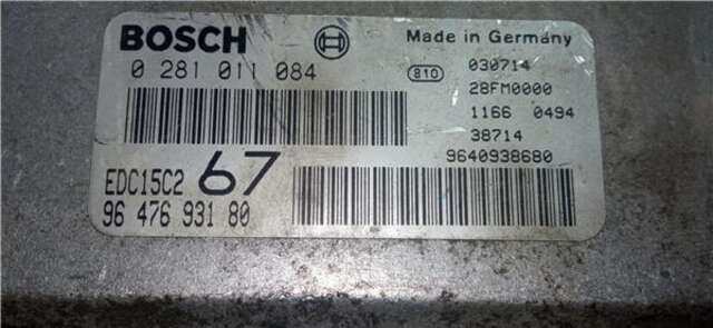 Centralita Motor ECU Citroen Xsara 2.0 HDI EXCLUSIVE [2.0 LTR. - 66 KW HDI CAT (RHY - DW10TD)]