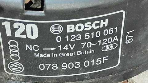 Foto 4ª: Alternador Audi A4 2.5 TDI BERLINA 150CV 110KW (1997)