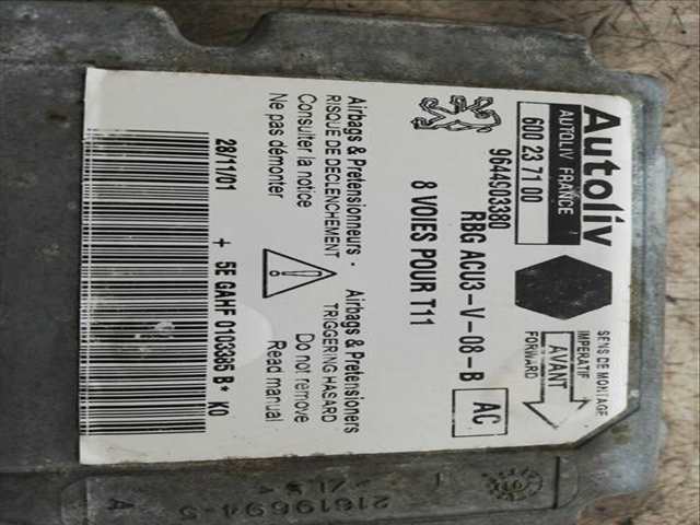 Foto 2ª: Centralita Airbag Peugeot 206 KFW (2002)