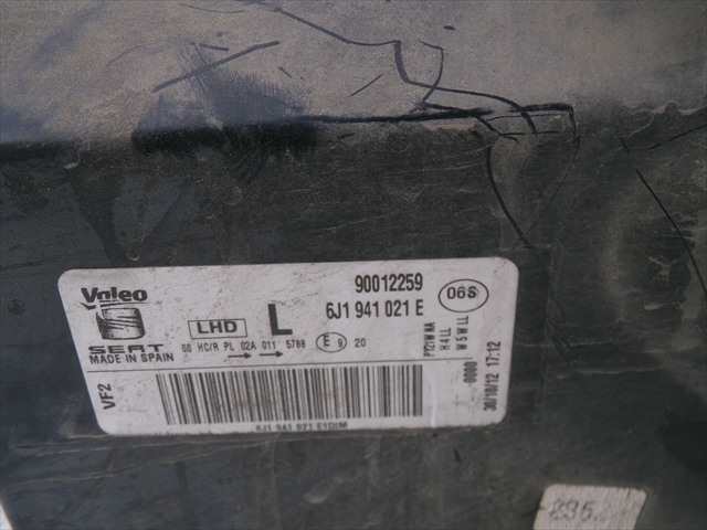 Foto 2ª: Faro Izquierdo Seat Ibiza 1.2 G MODELO 6J, 2012-2015 [CGP] (2013)