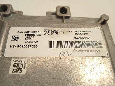 Foto 4ª: Centralita Motor ECU Citroen C3 1.2 PURETECH 82 83CV 61KW [HM05] (2023)