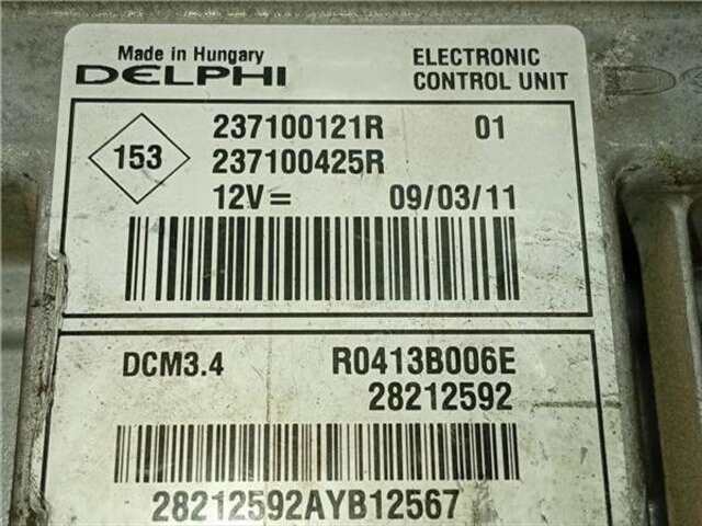 Centralita Motor ECU Renault Megane 1.5 AUTHENTIQUE [1.5 LTR. - 66 KW DCI DIESEL FAP] III BERLINA 5P (2008-_)