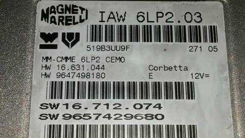 Foto 3ª: Centralita Motor ECU Peugeot 206 XS BERLINA 88CV 65KW [KFU] (2005)