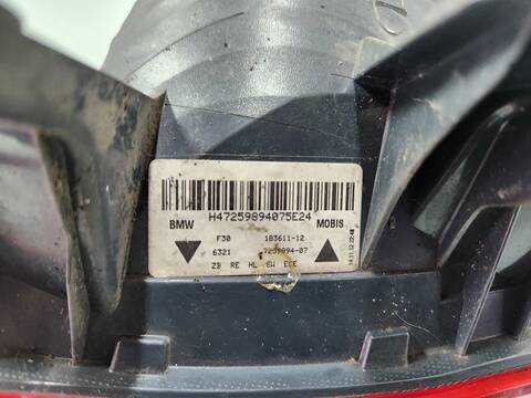 Foto 3ª: Piloto Trasero Derecho Bmw Serie 3 315 320D 184CV 135KW [N47D20C] (2013)