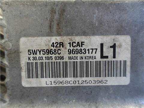 Foto 3ª: Centralita Motor ECU Chevrolet Aveo 1.2 LS HATCHBACK 84CV 62KW [B12D1] (2011)