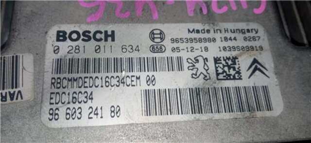 Centralita Motor ECU Peugeot 307 1.6 X-LINE [1.6 LTR. - 80 KW HDI FAP CAT (9HZ - DV6TED4)]
