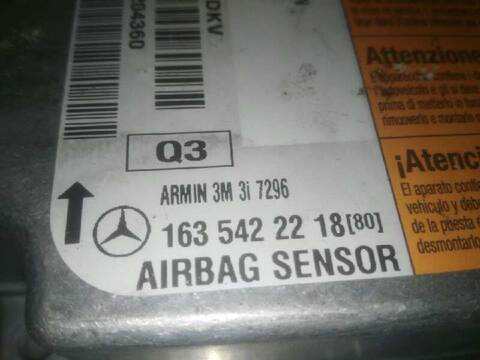 Foto 2ª: Centralita Airbag Mercedes Clase ML 270 CDI 163.113) W163) [D612963] (2002)