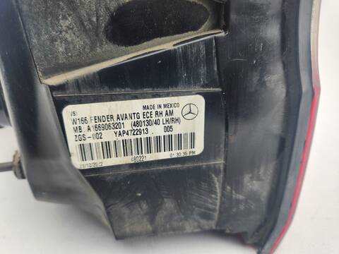 Foto 4ª: Piloto Trasero Derecho Mercedes Clase ML 350 3.0 D 258CV 190KW AUT. W166) BLUETEC 166.004) OM642 [OM642826] (2012)