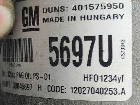 Foto 2ª: Compresor Aire Acondicionado Opel Astra 1.6 CDTI 69) (2012)