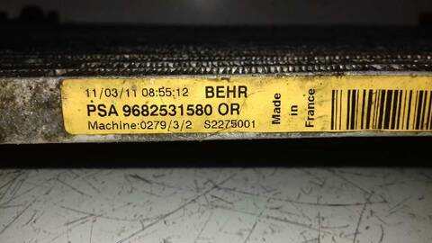 Foto 3ª: Radiador Calefaccion A.A. Peugeot Partner PREMIUM 90CV 66KW [9HX] (2011)