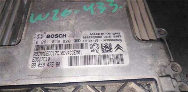 Centralita Motor ECU Peugeot 208 1.4 ACCESS [1.4 LTR. - 50 KW HDI FAP]
