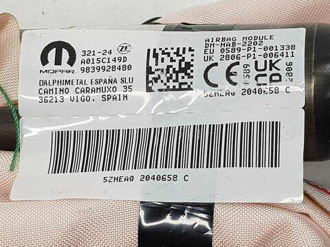 Foto 2ª: Airbag Cortina Delantero Izquierdo Peugeot 3008 HYBRID 136 ALLURE