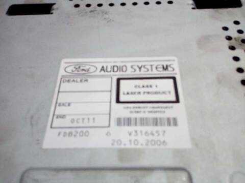 Foto 2ª: Sistema Audio Radio CD Ford Fiesta AMBIENTE 68CV 50KW [F6JB] (2007)