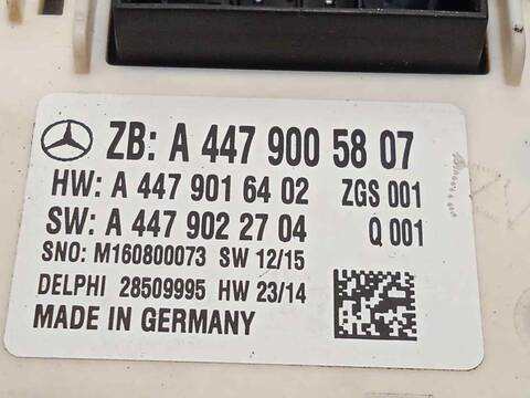 Foto 4ª: Centralita Confort BSI Mercedes Vito 114/116 CDI 119 CDI/BT LANG 447.703) 136CV 100KW [651950] (2016)