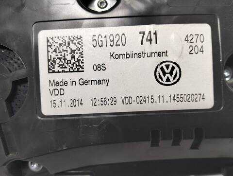 Foto 3ª: Cuadro de Instrumentos Volkswagen Golf 1.6 TDI 116CV (2013)
