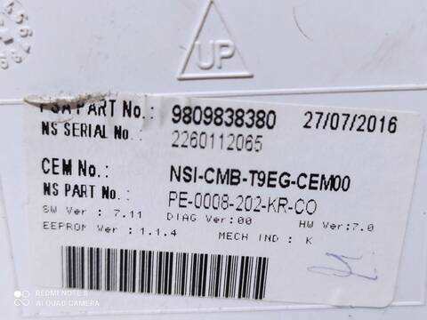 Foto 3ª: Cuadro de Instrumentos Peugeot 308 STYLE 120CV 88KW [BH01] (2017)