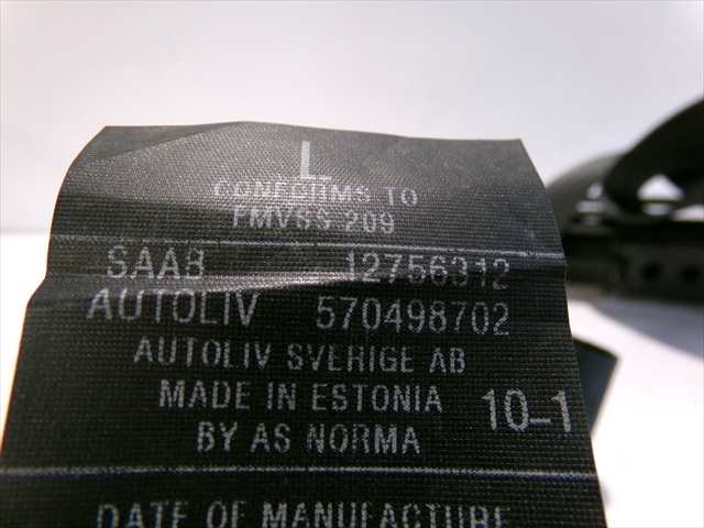 Foto 4ª: Cinturón Trasero Izquierdo Saab 9-5 1.9 CDTI 2005-2010 [Z19DTH] (2006)