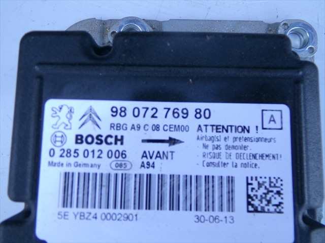 Foto 3ª: Centralita Airbag Peugeot 2008 1.6 HDI 2013-2016 [9H06] (2013)