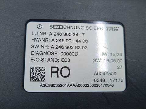 Foto 3ª: Centralita Motor ECU Mercedes Clase A 140 A 45 AMG 4-MATIC 176.052) 381CV 280KW [133980] (2017)