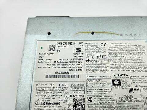 Foto 3ª: Sistema Audio Radio CD Seat Ibiza FR XM 110CV 81KW [DLAA] (2023)