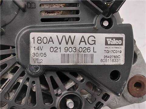 Foto 3ª: Alternador Volkswagen Passat 2.0 TDI 16V BERLINA 140CV 103KW [BKP] (2005)