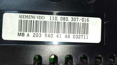 Foto 4ª: Cuadro de Instrumentos Mercedes Clase C 160 C 200 CDI LA) 203.707) COUPE 122CV 90KW [OM646962] (2005)