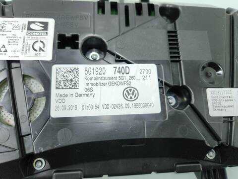 Foto 4ª: Cuadro de Instrumentos Volkswagen Golf LAST EDITION BM 131CV 96KW [DPB] (2019)