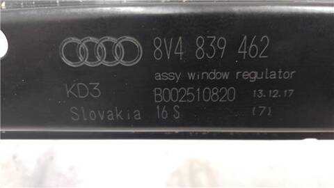 Foto 2ª: Elevalunas Eléctrico Trasero Derecho Audi A3 1.6 TDI 115CV 85KW [DDYA] (2018)