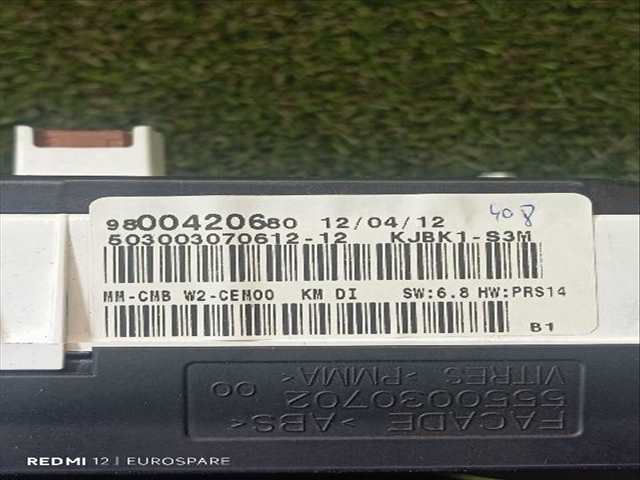 Foto 4ª: Cuadro de Instrumentos Peugeot 508 2.0 D SW HDI [RH02] (2012)