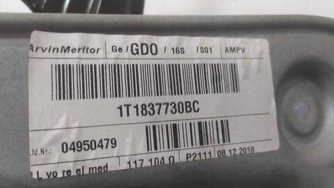 Foto 4ª: Elevalunas Eléctrico Delantero Derecho Volkswagen Touran ADVANCE BLUEMOTION 105CV 77KW [CAY] (2011)