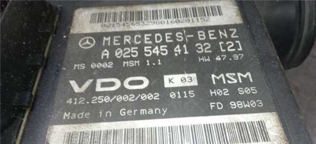 Centralita Motor ECU Mercedes Clase A 140 1.4 140 (168.031) [1.4 LTR. - 60 KW CAT]