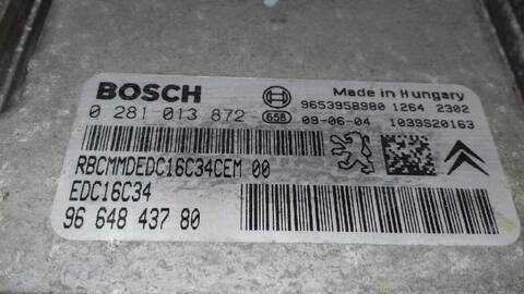 Foto 3ª: Centralita Motor ECU Peugeot Partner 1.6 16V HDI 90CV 66KW [9HXDV6ATED4] (2009)
