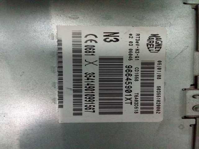 Foto 4ª: Sistema Audio Radio CD Peugeot 207 1.6 HDI 112CV 82KW