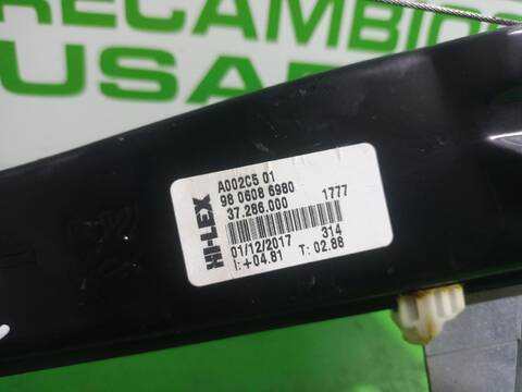 Foto 2ª: Elevalunas Eléctrico Delantero Izquierdo Peugeot 508 ACTIVE 150CV [AH01] (2011)