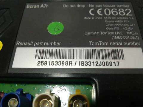 Foto 3ª: Sistema GPS Renault Scenic GRAND FAMILY EDITION 110CV 81KW [K9K836] (2012)