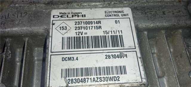 Centralita Motor ECU Renault Megane III BERLINA 5P (2008-_)
