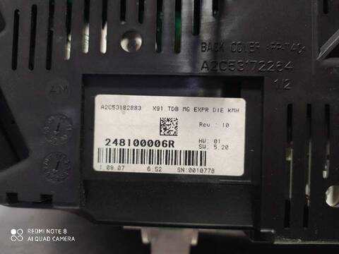 Foto 2ª: Cuadro de Instrumentos Renault Laguna DYNAMIQUE III 150CV 110KW [M9RG7] (2007)