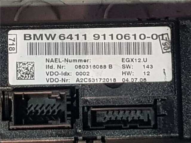Foto 3ª: Mando Climatizador Bmw Serie 1 114 2.0 118D [2.0 LTR. - 90 KW 16V DIESEL CAT] [M47N 204 D4]