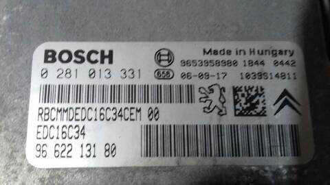 Foto 2ª: Centralita Motor ECU Peugeot 307 1.6 HDI FAP CAT 9HZ - DV6TED4) 109CV 80KW [9HY] (2006)