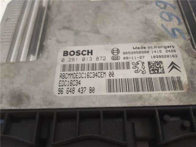 Foto 3ª: Centralita Motor ECU Peugeot 207 1.6 HDI [9HX (DV6ATED4)]