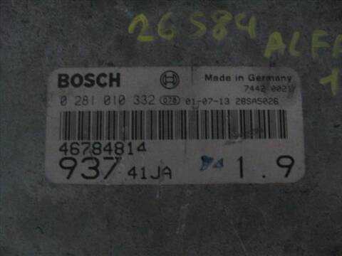 Foto 2ª: Centralita Motor ECU Alfa Romeo 147 1.9 JTD DISTINCTIVE 115CV 85KW [937 A2.000] (2001)