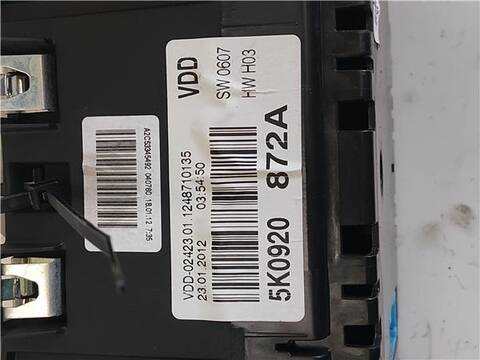 Foto 3ª: Cuadro de Instrumentos Volkswagen Golf 1.6 ADVANCE 105CV 77KW [CAYC] (2012)