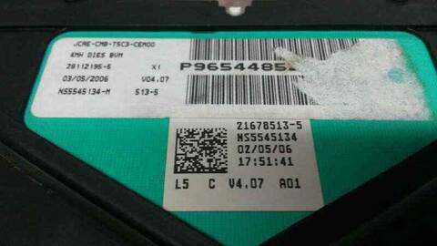 Foto 2ª: Cuadro de Instrumentos Peugeot 307 BERLINA (2005)