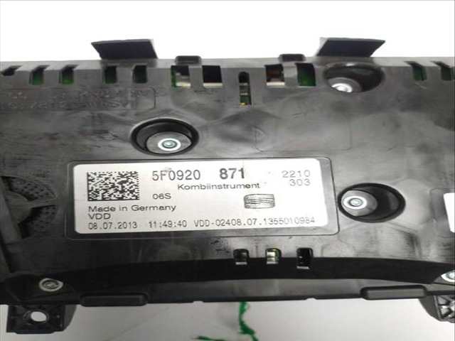 Foto 2ª: Cuadro de Instrumentos Seat Leon 2.0 TDI (2012)