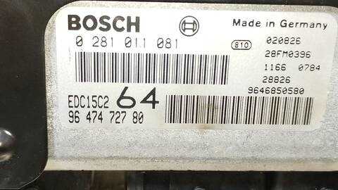 Foto 3ª: Centralita Motor ECU Peugeot 307 BREAK XS 107CV 79KW [RHS] (2002)