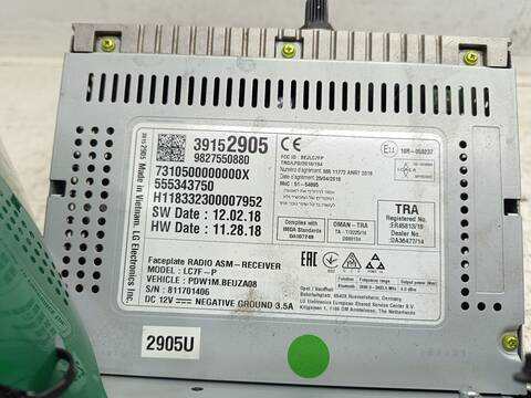 Foto 4ª: Sistema Audio Radio CD Opel Crossland DESIGN LINE 102CV 75KW [DV5RD OPT. YH01] (2019)